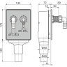 Сифон для стиральной машины ALCAPLAST под штукатурку для DN40 и DN50 нержавеющая сталь APS6