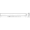 Водоотводящий желоб ALCAPLAST APZ1107-1050 FLOOR с порогами для решетки под кладку плитки Low, вертикальный сток APZ1107-FLOOR-1050